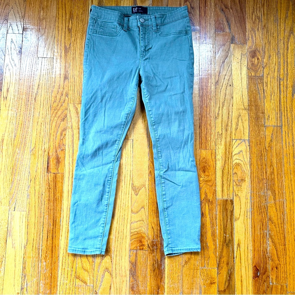 Gap Denim Leggings Sage Color Unique